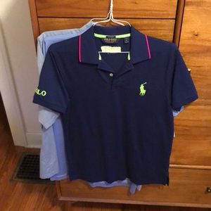 MENS POLO BRAND GOLF POLO. PERFORMANCE FIT. SIZE M